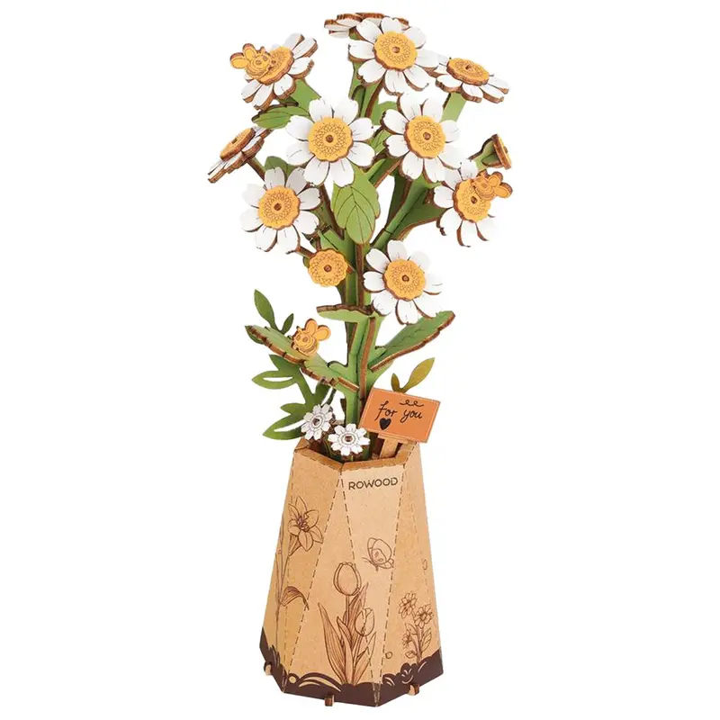 Robotime - Chamomile - Wood Bloom Craft 1