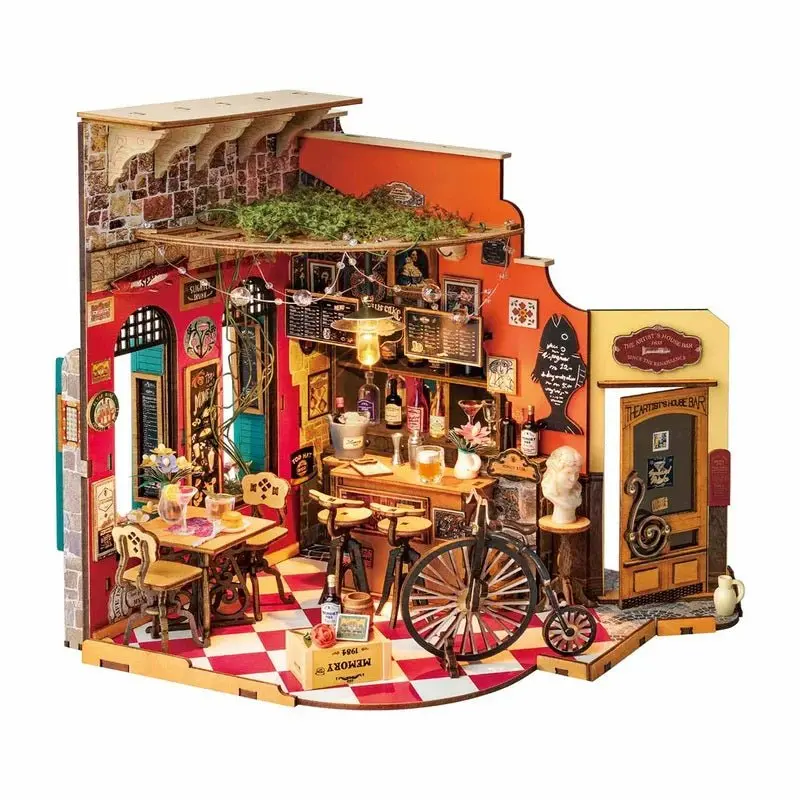 Robotime - Cheers Bar & Dining, Diy Miniature House 1