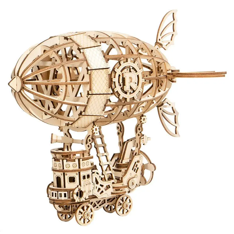 Robotime - Classic 3D Wood Puzzles; Airship 1