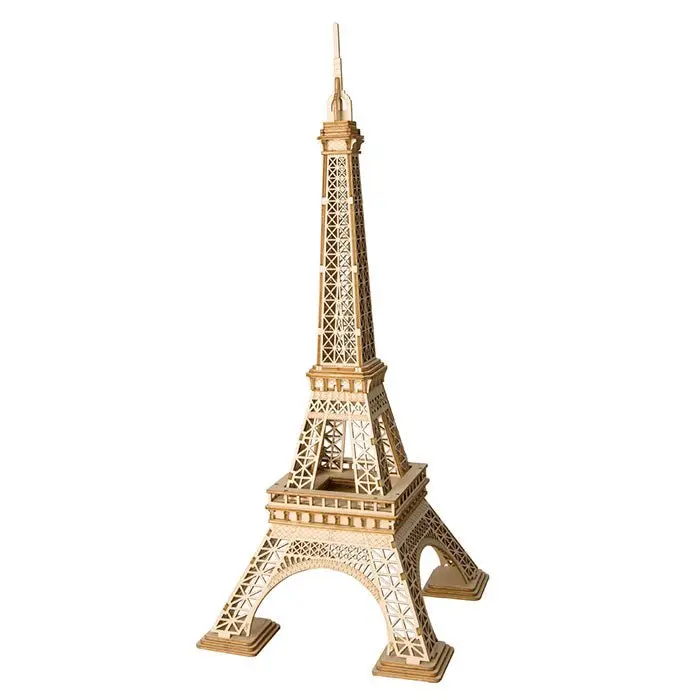 Robotime - Classic 3D Wood Puzzles; Eiffel Tower 1