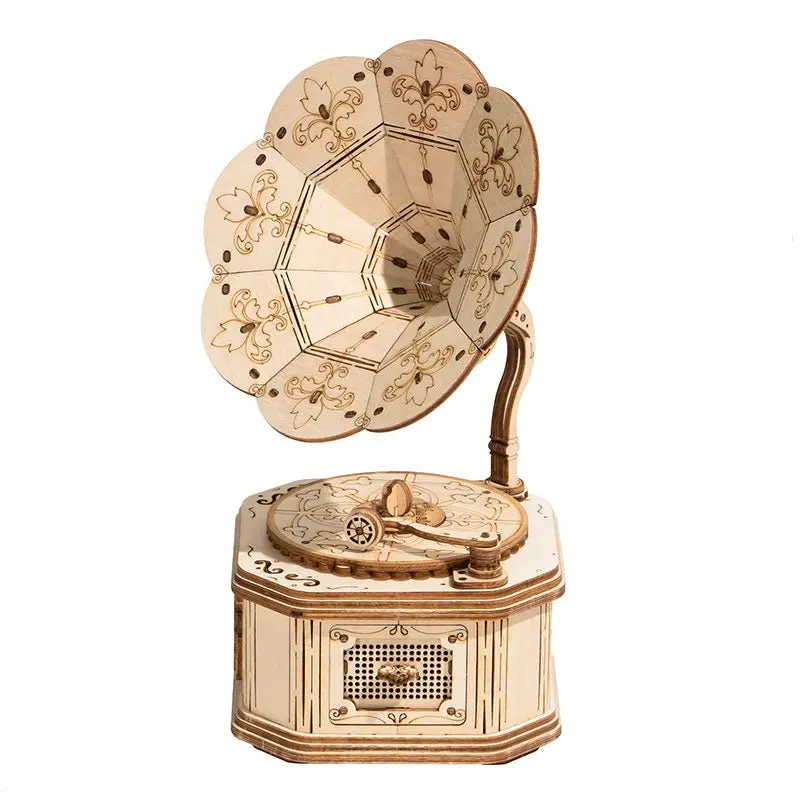 Robotime - Classic 3D Wood Puzzles; Gramophone 1
