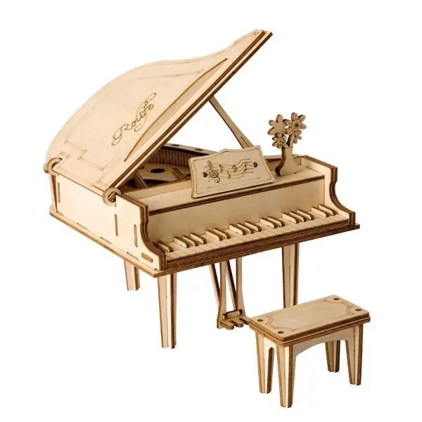 Robotime - Classic 3D Wood Puzzles; Grand Piano 1