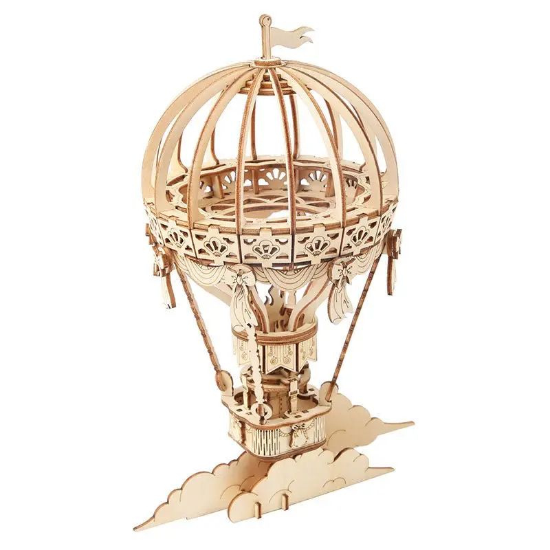 Robotime - Classic 3D Wood Puzzles; Hot Air Balloon 1