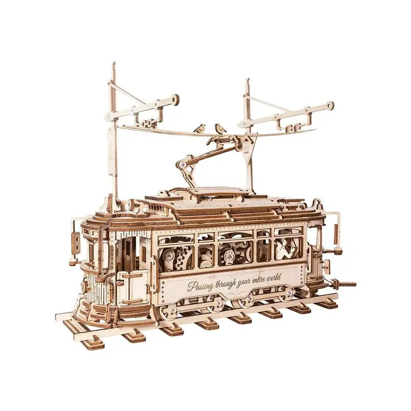Robotime - Classic City Tram 3D Wooden Puzzle 1
