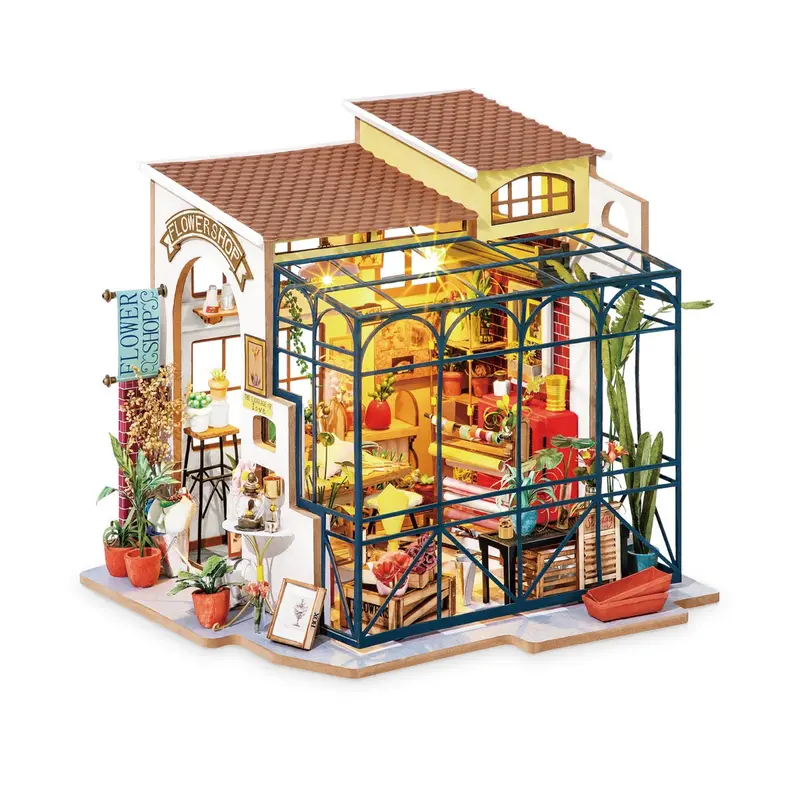 Robotime - Diy House; Emily's Flower Shop 1