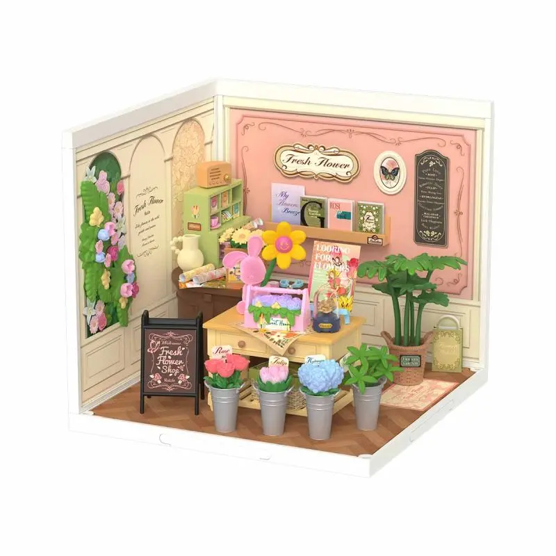 Robotime - Fresh Flower Shop Diy Miniature House 1