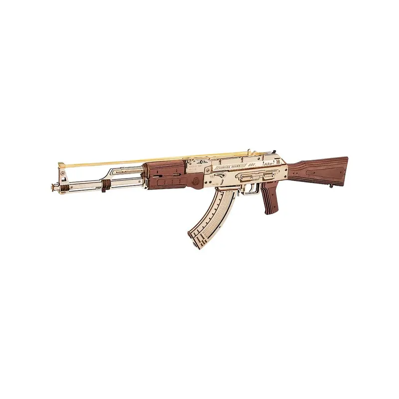 Robotime - Justice Guard Gun Models; Ak-47 Assault Rifle Rubber Band Gun 1