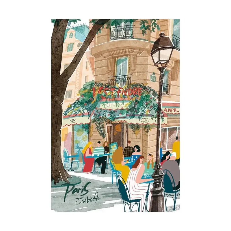 Robotime - Leisure In Paris 1000 Piece Jigsaw Puzzle 1