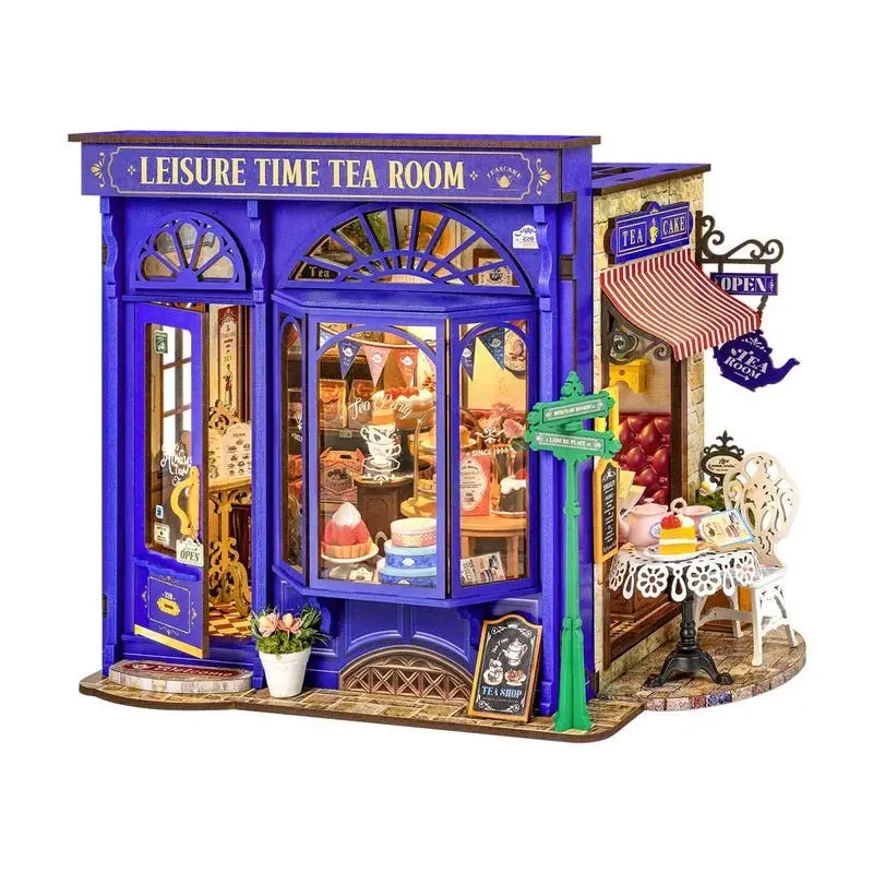 Robotime - Leisure Time Tea Room Diy Miniature House 1
