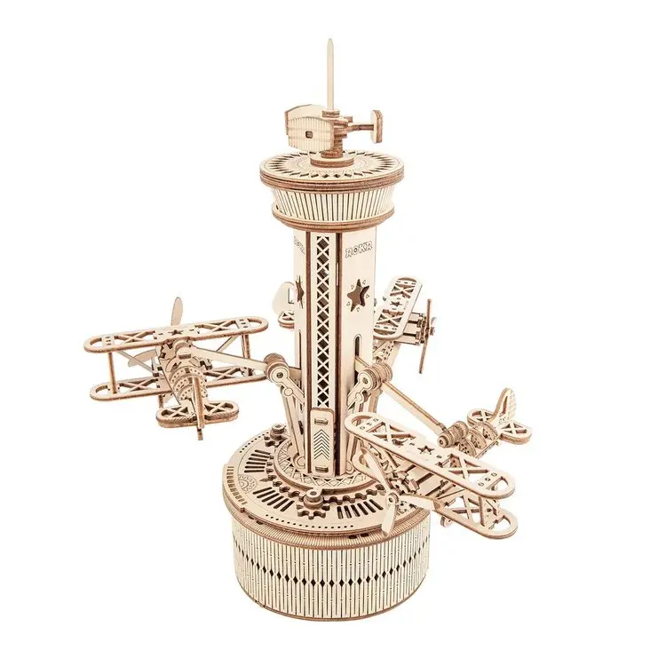 Robotime - Mechanical Music Box; Air Control Tower 1