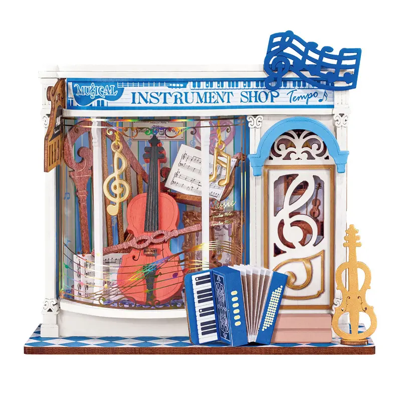 Robotime - Melody Instrument Shop, Super Mini Houses 1