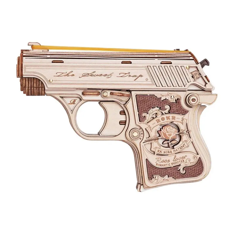Robotime - Mini Gun Toy Wooden 3D Puzzle 1