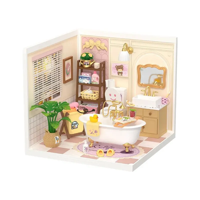 Robotime - Pop Bubble Bathroom Plastic Diy Miniature House 1
