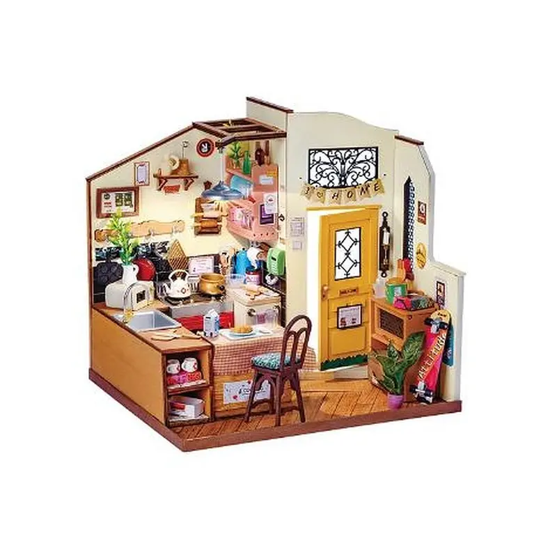 Robotime - Rolife Cozy Kitchen Diy Miniature House Kit 1