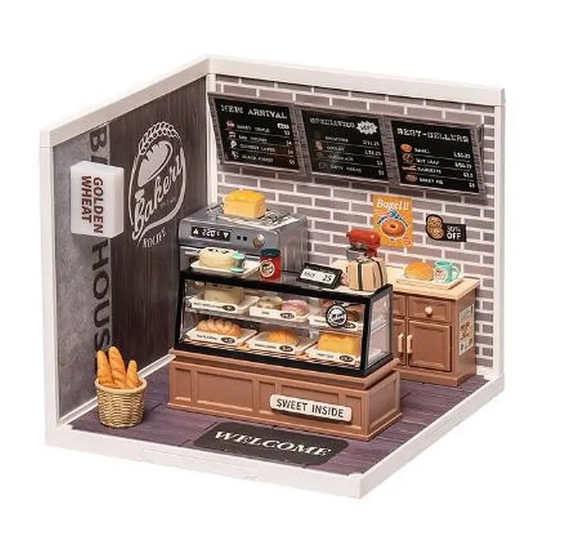 Robotime - Rolife Super Creator Golden Wheat Bakery Plastic Diy 1
