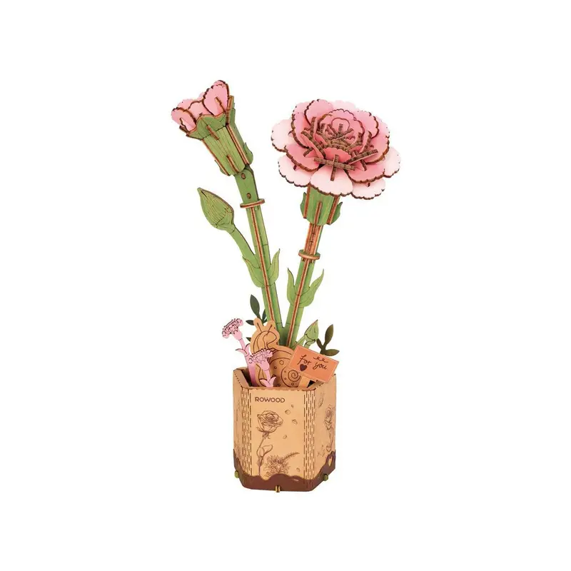 Robotime - Rowood Pink Carnation 1