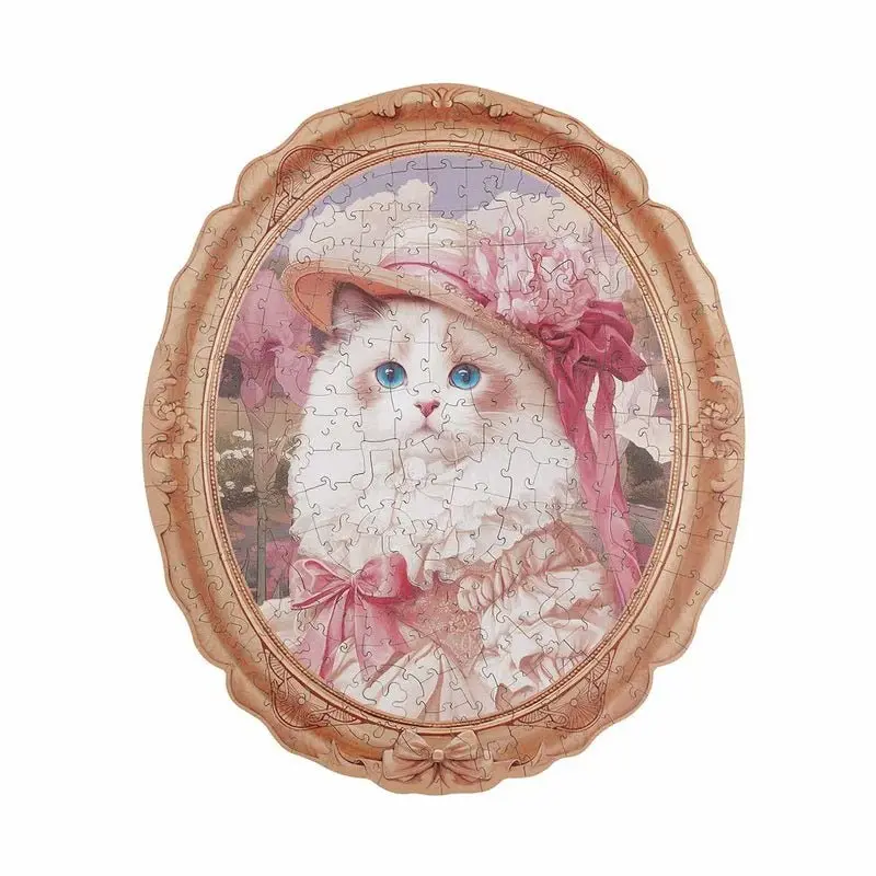 Robotime - Rowood Springtime Kitty 200-Piece Wooden Jigsaw Puzzle 1