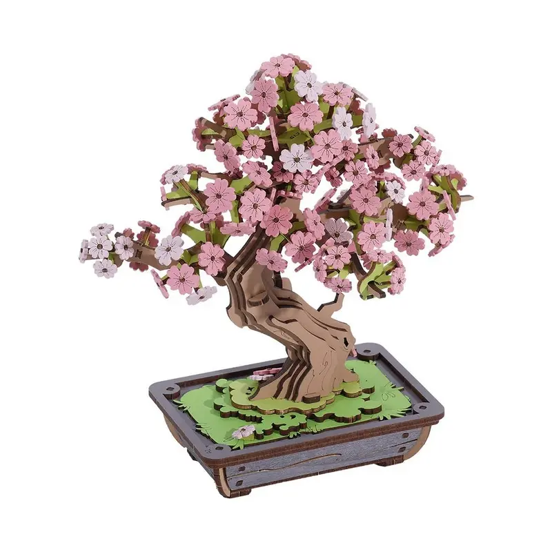 Robotime - Sakura Bonsai Diy Wooden 3D Puzzle 1
