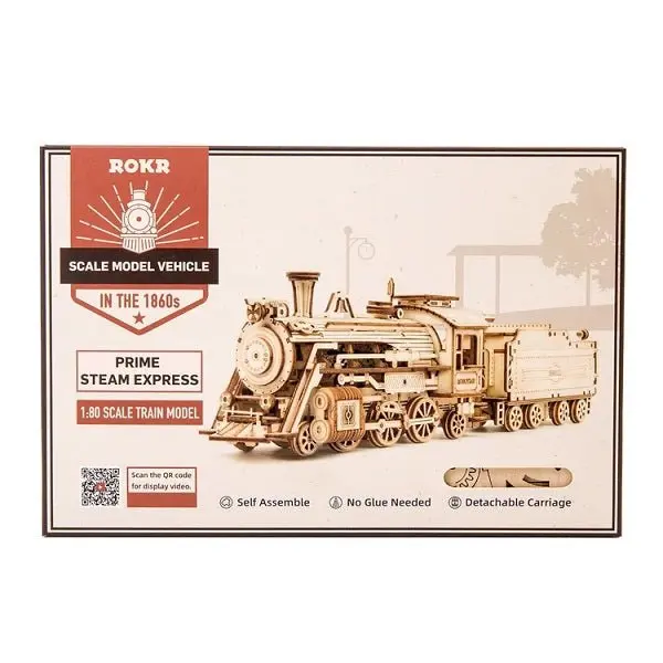Robotime - Scale Model Vehicles; Prime Steam Express 2