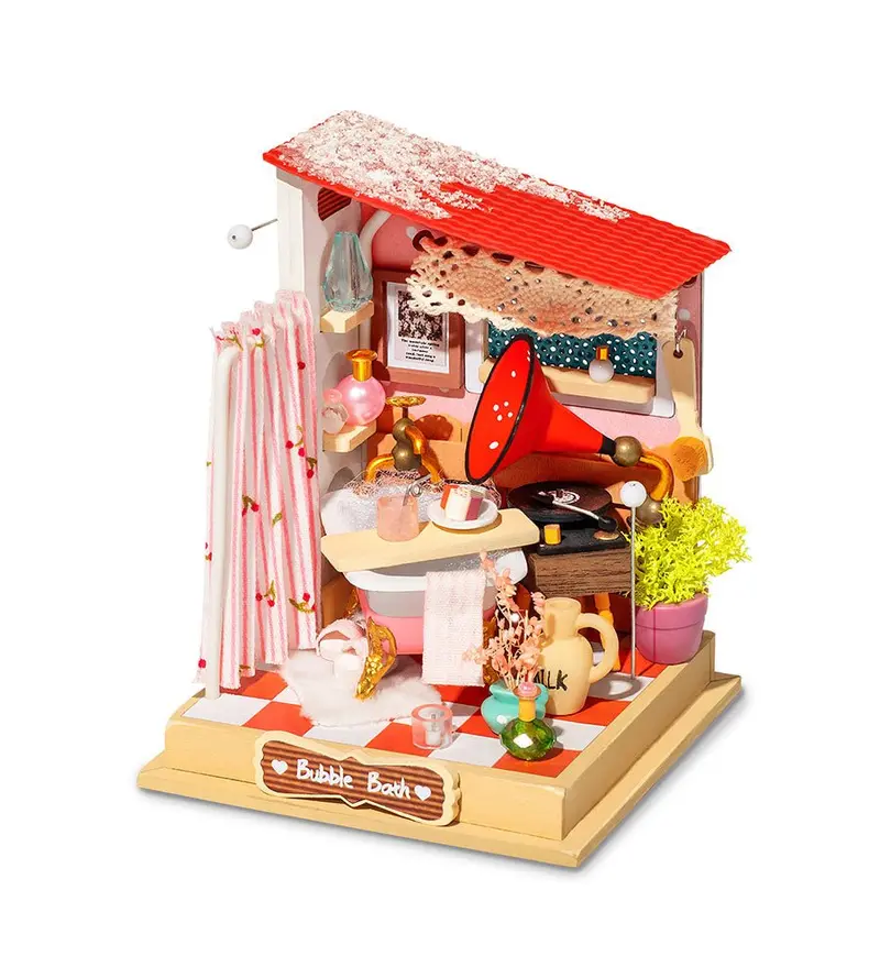 Robotime - Super Mini House; Bubble Bath - Bathroom 1