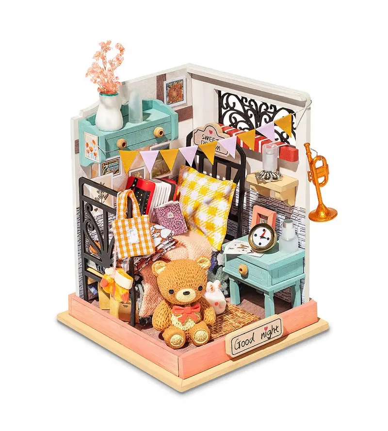 Robotime - Super Mini House; Sweet Dream - Bedroom 1