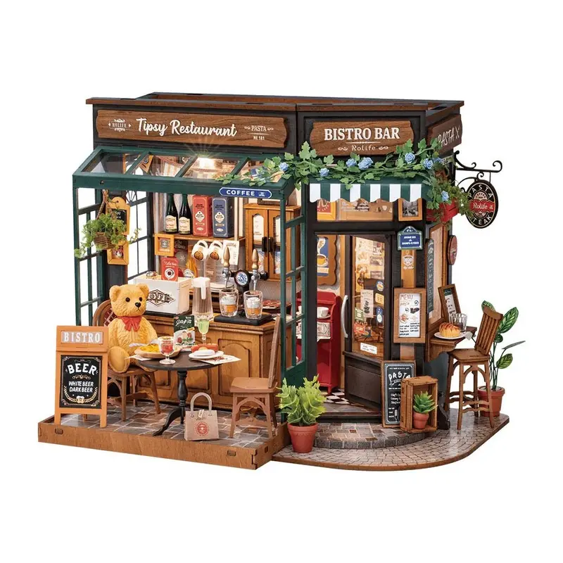 Robotime - Tipsy Restaurant Diy Miniature House 1