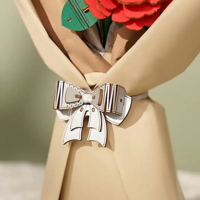 Robotime - Wooden Flower Bouquet 3D Wooden Puzzle 2