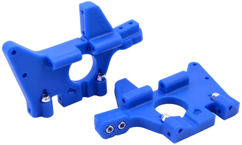 Rpm R/C Products - Blue Front Bulkheads (Fits All Versions Of The T-Maxx & E-Maxx Line Of Trucks) 1