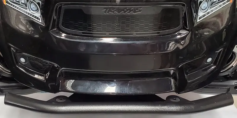 Rpm R/C Products - Front Bumper And Skid Plate, Black, For The Traxxas Sledge 2