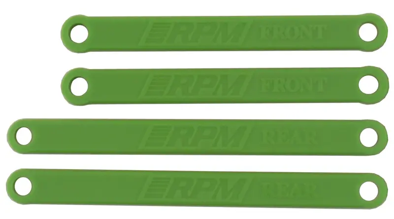 Rpm R/C Products - Heavy Duty Camber Links For E-Rustler & E-Stampede - Green 1