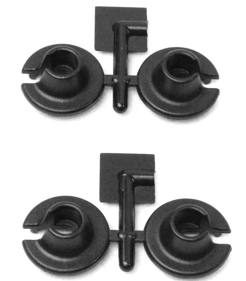 Rpm R/C Products - Lower Spring Cups For Losi & Slash, Rally, Nitro Slash (Black) 1