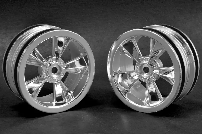 Rpm R/C Products - N2o Chrome Resto-Mod 5 Spoke Sedan Wheels (1 Pair) 1