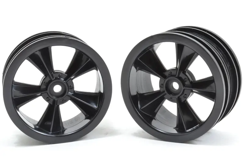 Rpm R/C Products - N2o Gloss Black Resto-Mod 5 Spoke Sedan Wheels (1 Pair) 1