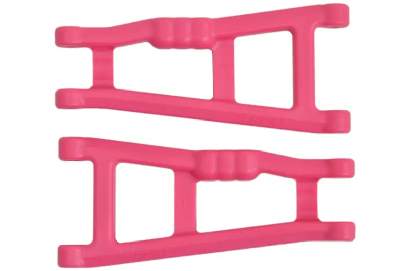 Rpm R/C Products - Rear A-Arms, Pink, For Traxxas Electris Rustler And Stampede 1