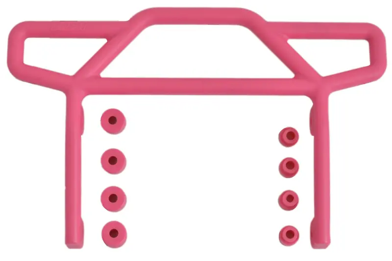 Rpm R/C Products - Rear Bumper, Pink, For Traxxas Electric Rustler 1