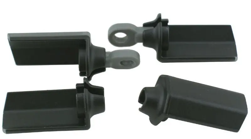 Rpm R/C Products - Shock Shaft Guards For Most Asc 1/10 Scale Shocks - Black 1