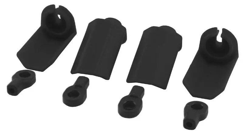 Rpm R/C Products - Shock Shaft Guards, For Slash, Nitro Slash, & Durango, 1/10 Scale Shocks, Black (4Pcs) 1