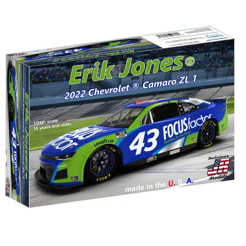 Salvinos Jr Models - 1/24 Gms Racing Erik Jones 2022 Camaro - Primary Livery Plastic Model Car Kit 1