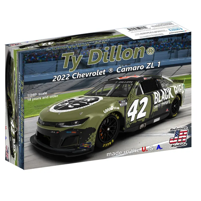 Salvinos Jr Models - 1/24 Gms Racing Ty Dillon 2022 Camaro - Primary Livery Plastic Model Car Kit 1