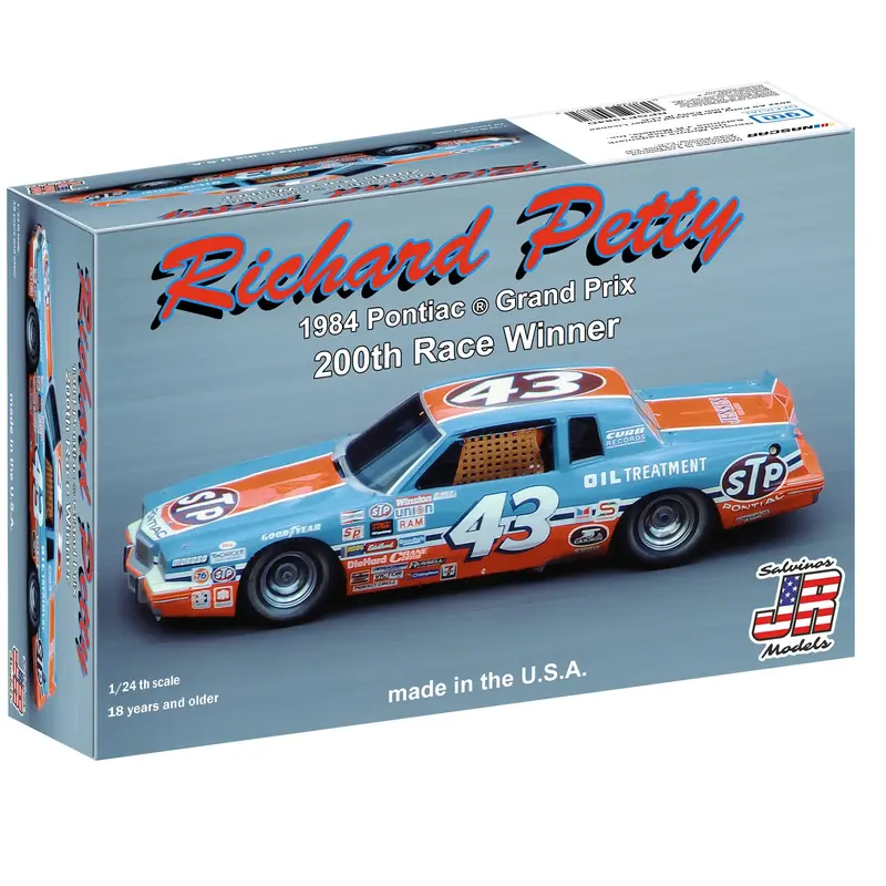 Salvinos Jr Models - 1/24 Richard Petty 1984 Pontiac Grand Prix 200Th Race Winner Plastic Model Car Kit 1