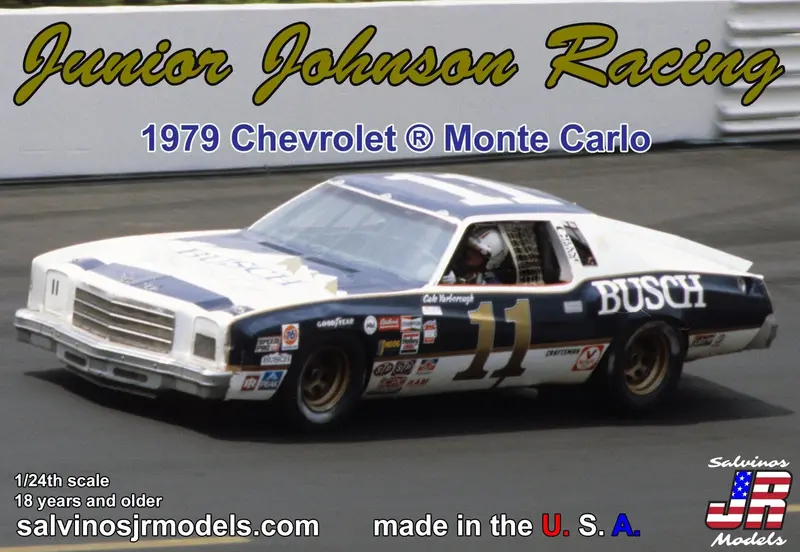 Salvinos Jr Models - 1/24 Scale Junior Johnson Racing 1979 Chevrolet Monte Carlo Driven By Cale Yarborough Model Kit 1