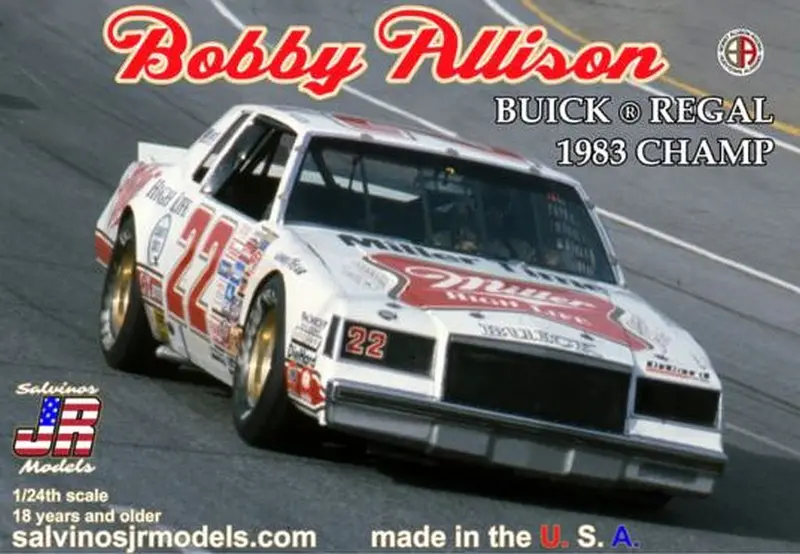 Salvinos Jr Models - 1/24Th Bobby Allison 1983 Buick Regal Champion 1