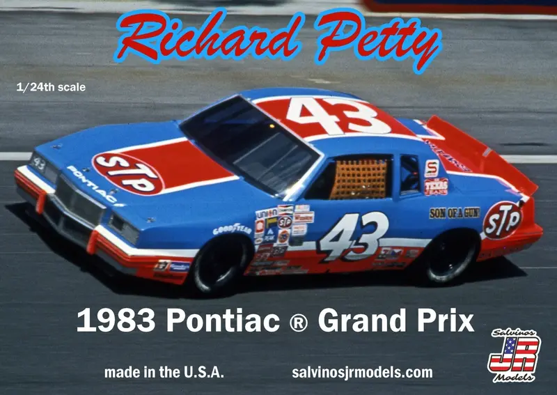 Salvinos Jr Models - 1/25 Richard Petty 1983 Pontiac Grand Prix Talledega Winner Plastic Model Car Kit 1