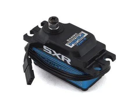 Sanwa - Pgs-Cle Waterproof Low Profile Servo, W/ Metal Gears, 0.09S/60Deg, 12.8Kg-Cm, (7.2V) 1