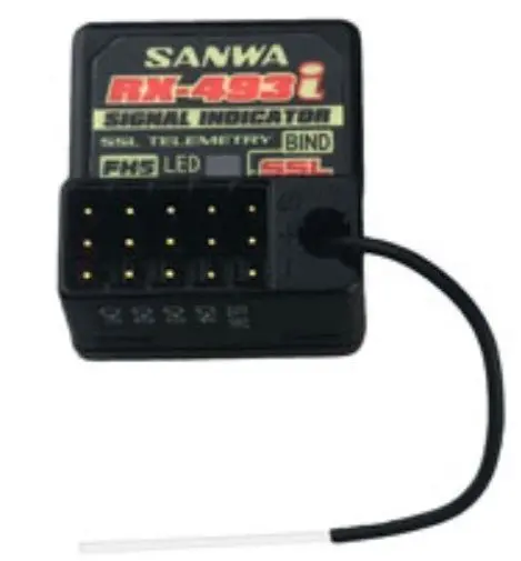 Sanwa - Rx-493I 4-Channel Receiver W/ Coaxial Antenna, For M-17 And M-5 1