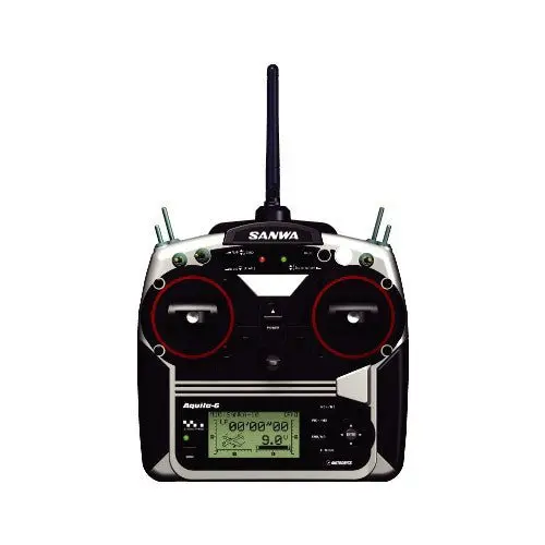 Sanwa - Sanwa Aquila 6-Channel Stick Transmitter W/ 71E Receiver - No Servos - Air 1
