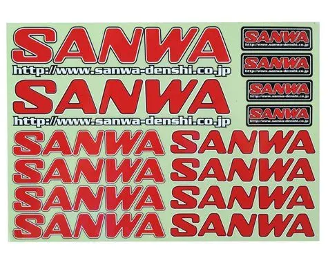 Sanwa - Sanwa Decal - Red 1