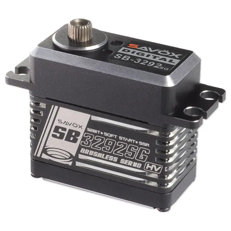Savox - High Torque, High Voltage Brushless Servo, Black, 0.055Sec/763.8Oz@8.4V 1