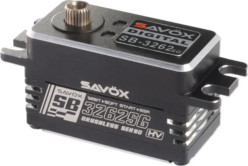 Savox - High Torque, High Voltage, Brushless Servo, Black Edition, .065Sec/486.1Oz@8.4V 1