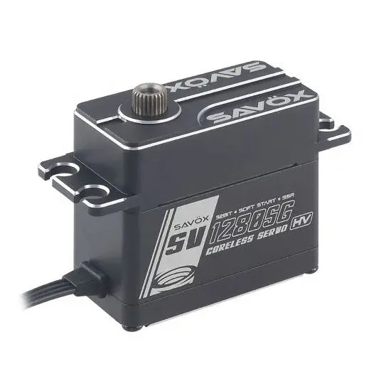 Savox - High Voltage Coreless Steel Gear Monster Torque Servo With Soft Start, 0.12Sec / 763.8Oz @ 8.4V 1